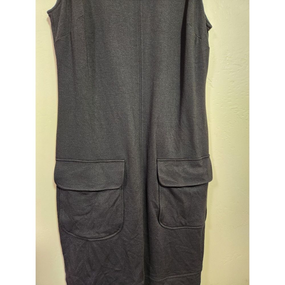 Kenneth Cole New York Black Cap Sleeve Dress Womens Size 8 With Pockets‎ - Picture 2 of 8